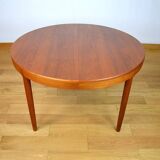 Danish 1960s Round/Oval Teak Table by Harry Ostergaard