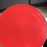 Vintage red paper bin MAKIO HASUIKE Gedy Italy