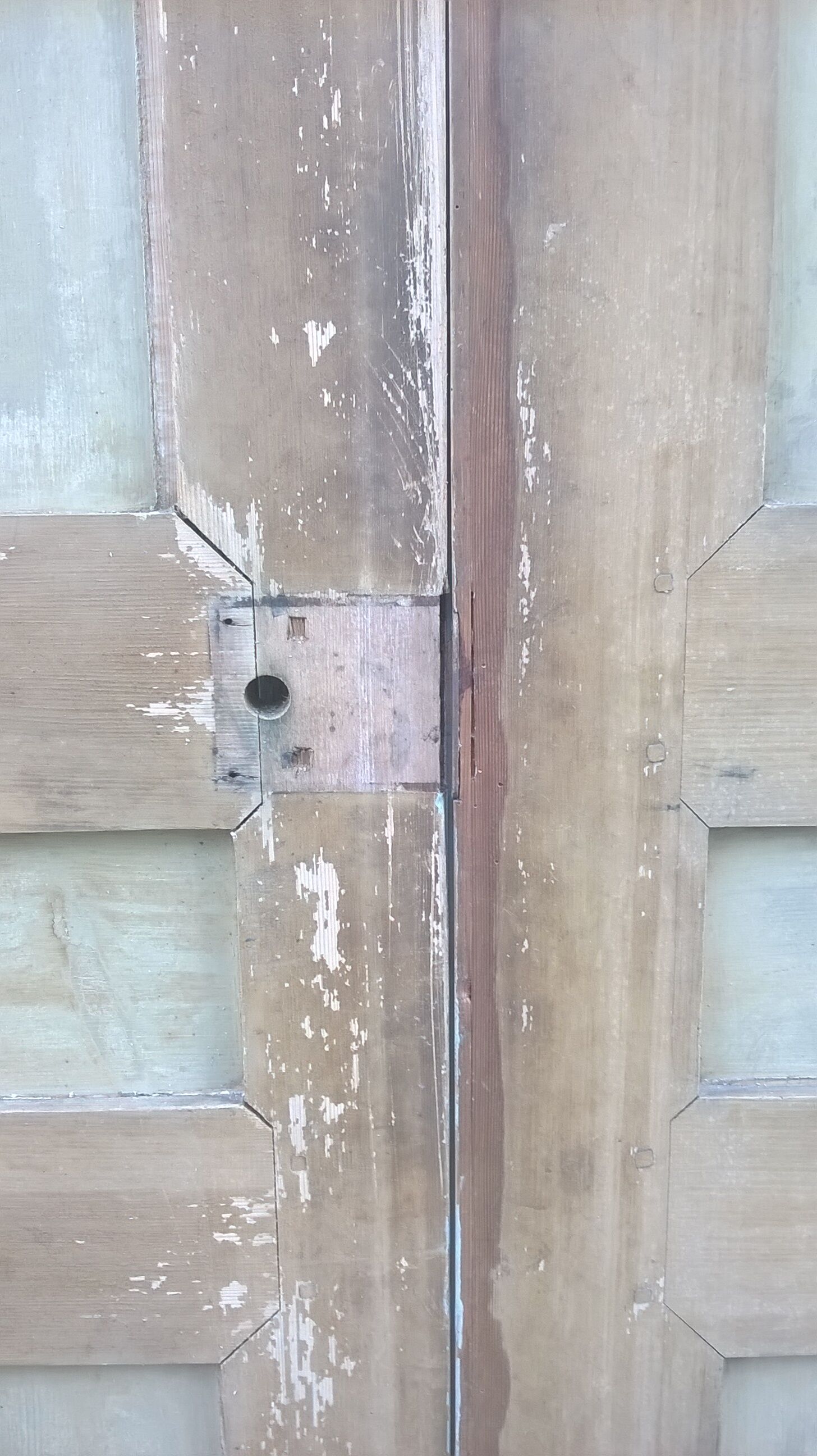 Set of 2 molded old communication doors