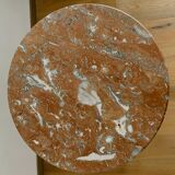 Louis XVI style pedestal table in mahogany and 20th century veneer