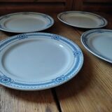 4 plates porcelain Sarreguemines