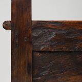 16th Century French wooden stool with storage and nice patina