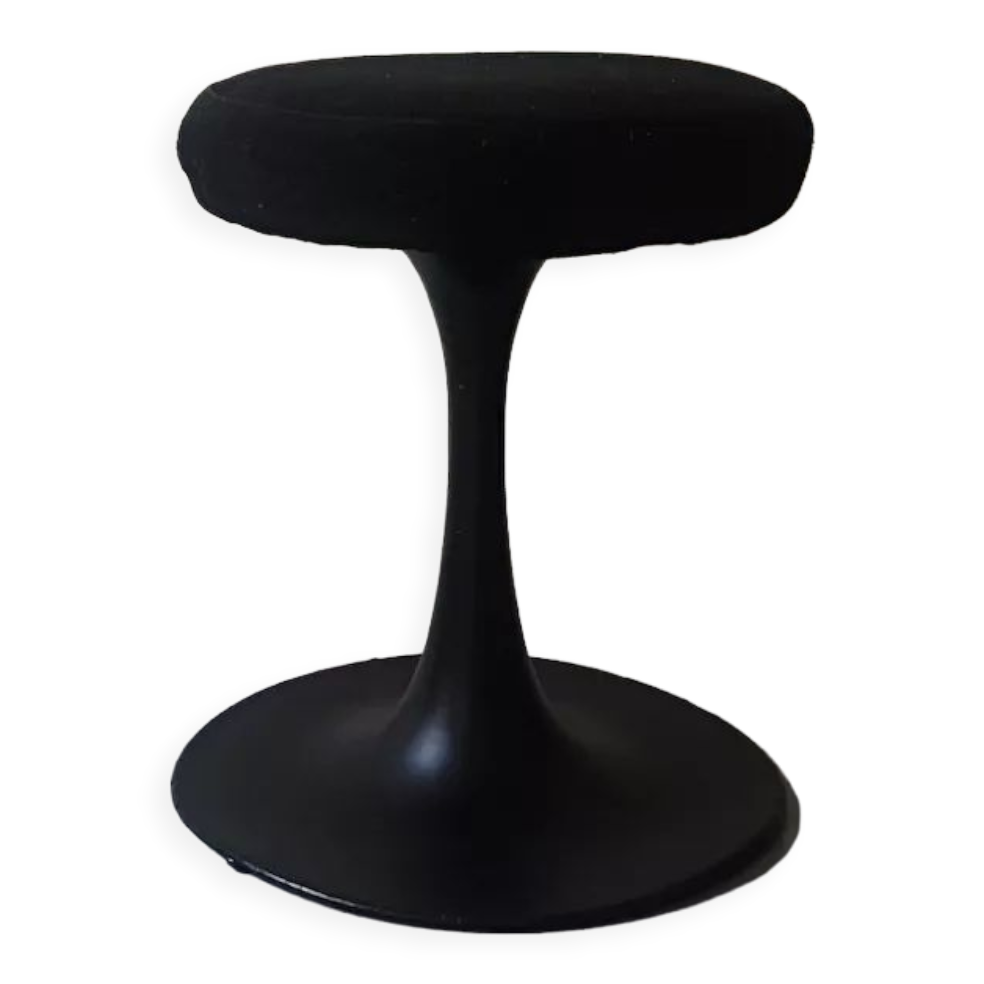 Black tulip stool cre rossi, design 1970