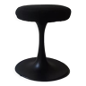 Tabouret tulipe noir cre rossi, design 1970