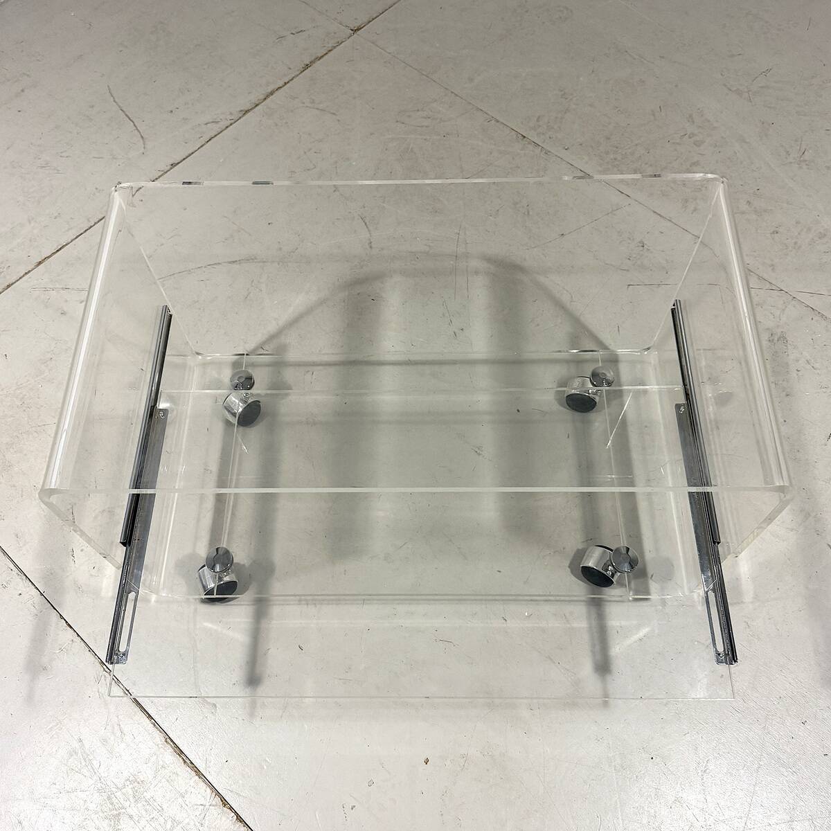 Plexiglass audio rack trolley 1960-70’s