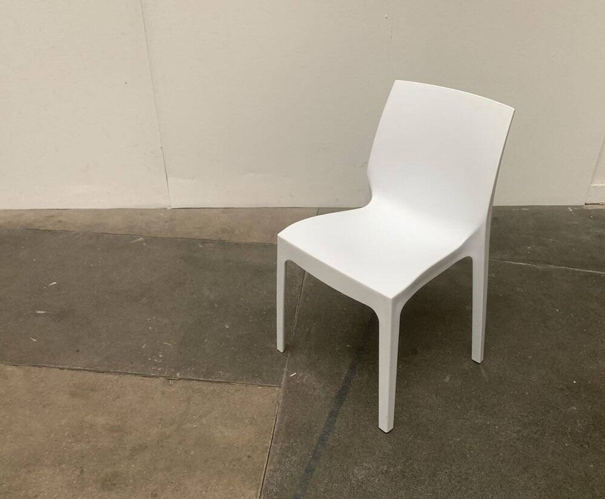 Stackable plastic auxiliary chair Italian Rome