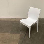 Stackable plastic auxiliary chair Italian Rome