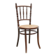 Old wooden cane bistro chair by Fischel editions