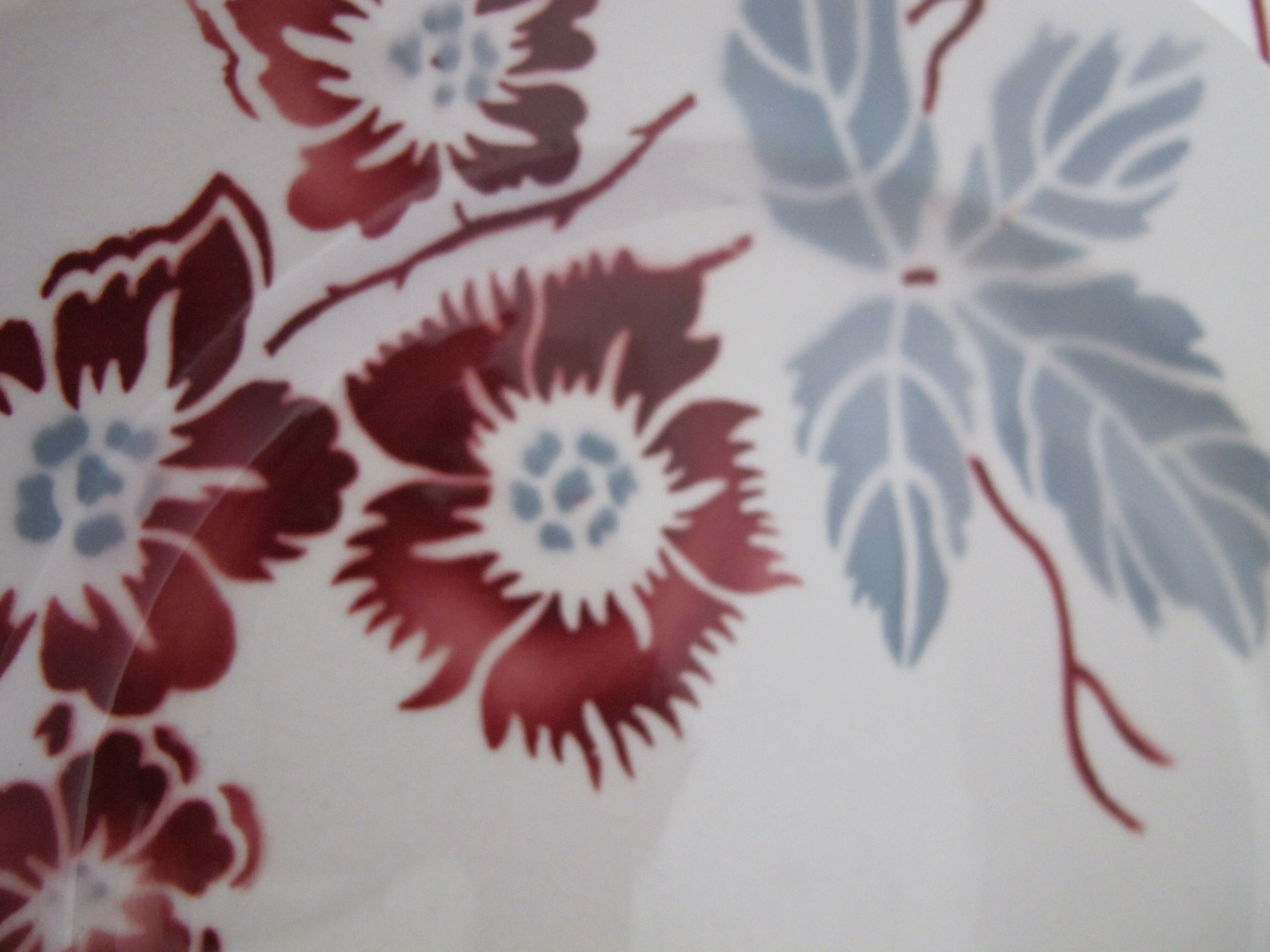 6 Digoin Sarreguemines plate of earthenware