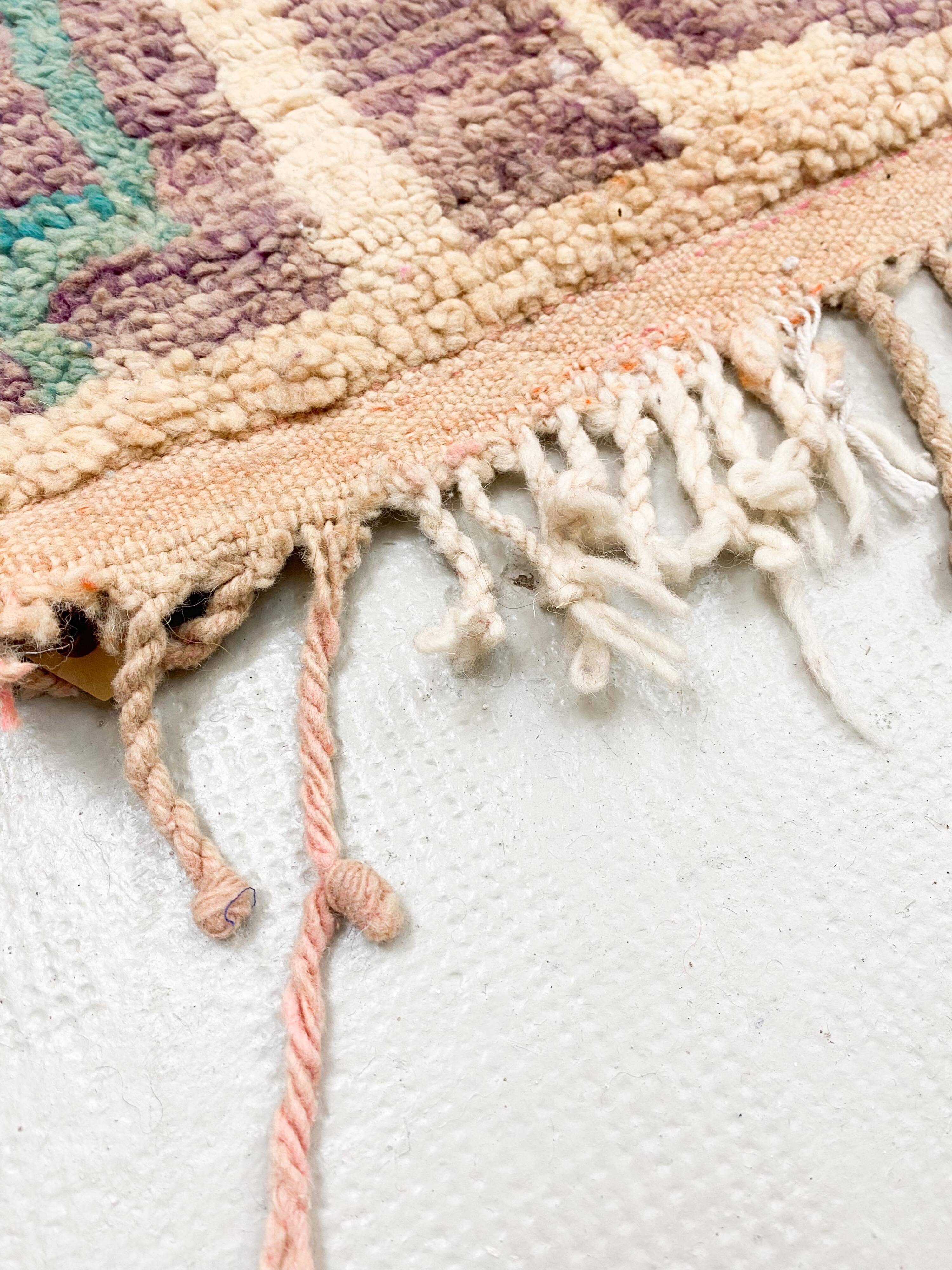 Moroccan Berber Boujaad rug with colorful patterns 2.61x1.57m