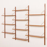 Danish mid century teak shelving unit, 1960s