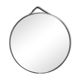 Round barber mirror with chain 29cm