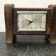 Bayard table pendule clock 8 days wood - vintage chromé metal