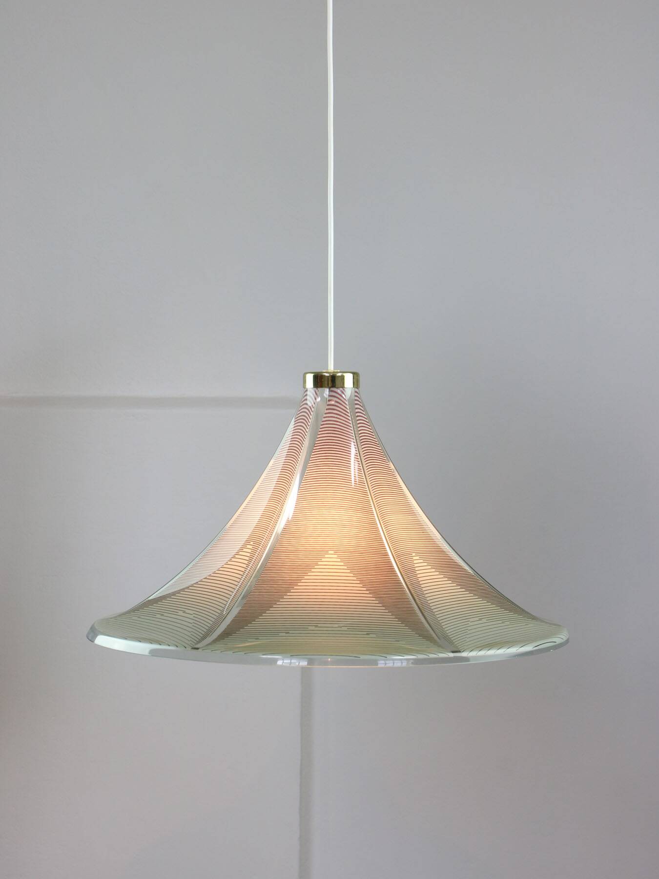 Vintage Trumpet Pendant Lamp from Meblo, 1970s