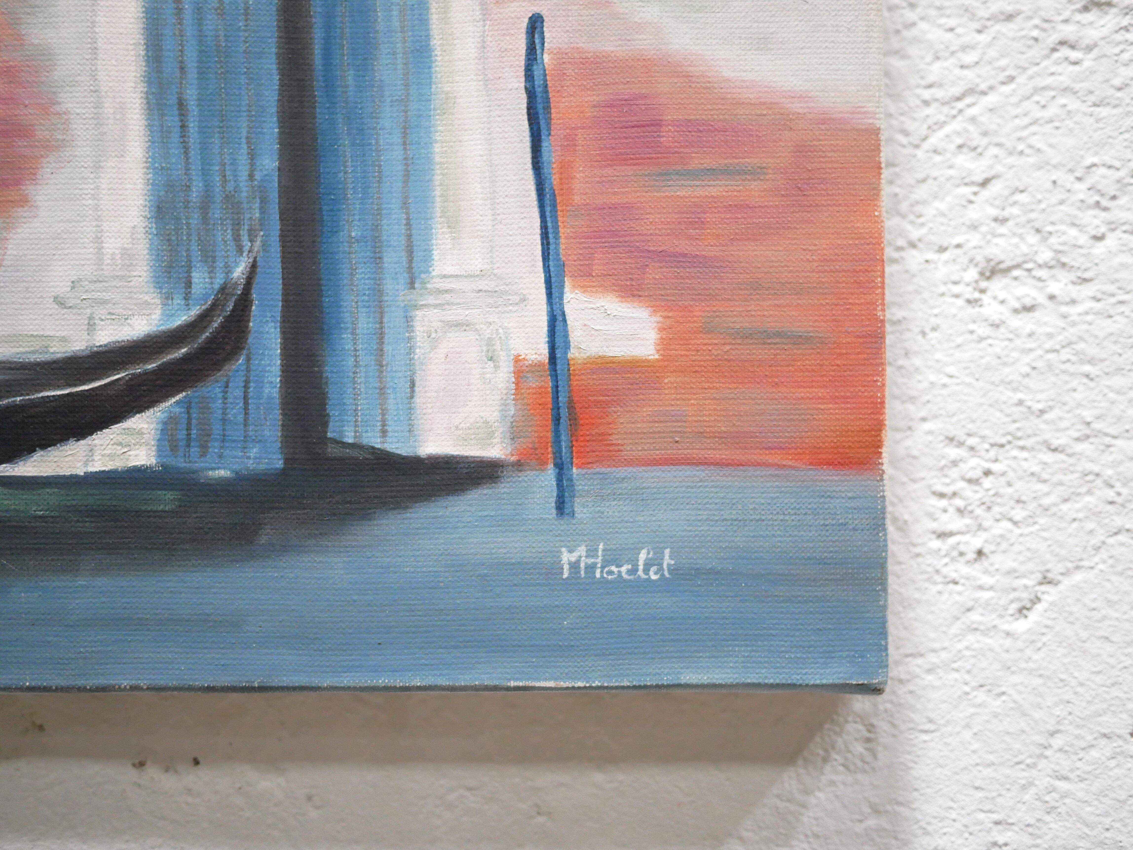 Painting painting on canvas