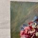 Old table still life with flowers oil painting