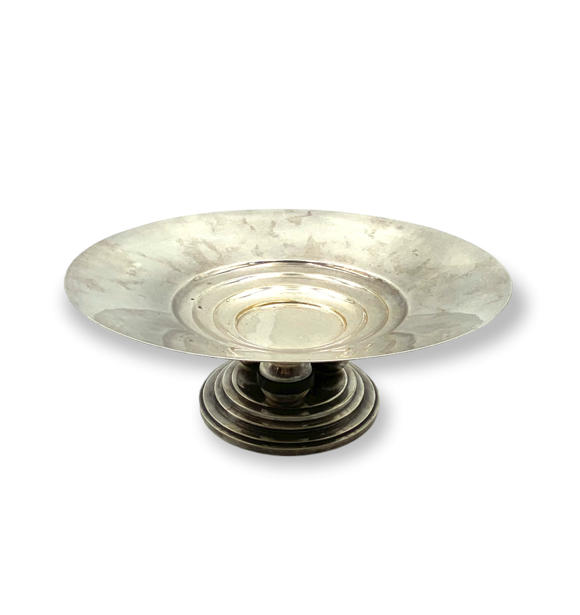 Centre de table argenté Art déco, France années 1930