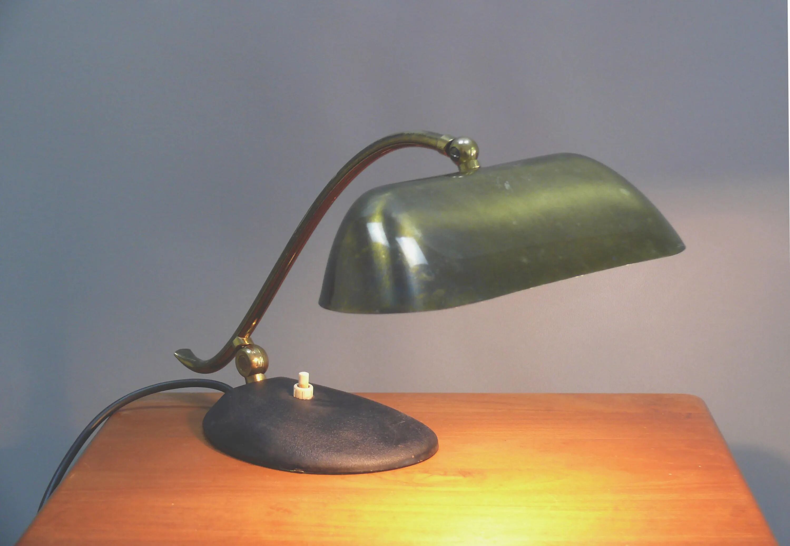 Vintage piano lamp, brass, 1960s, JBS