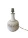 Pied de lampe en céramique artisanale décor fleuri