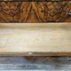 Art Decò chest of drawers from the 1940s in mahogany and briar