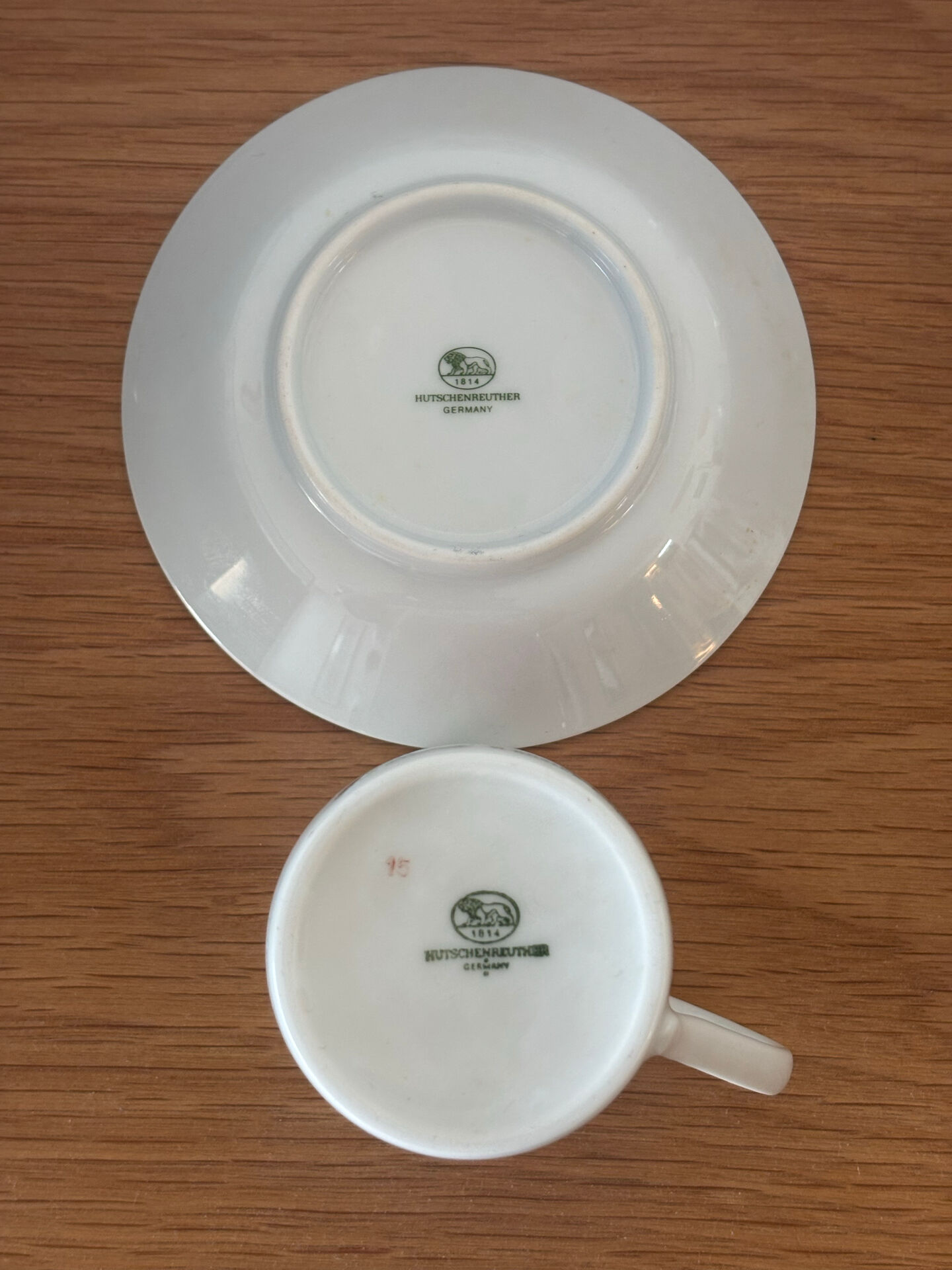 6 cups 5 saucers floral porcelain Hutschenreuther