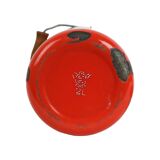Red Vintage Milk Jug With Lid Enamel Rustic Rural
