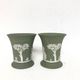 Pair of "Medici" vases in Wedgwood biscuit, 1950