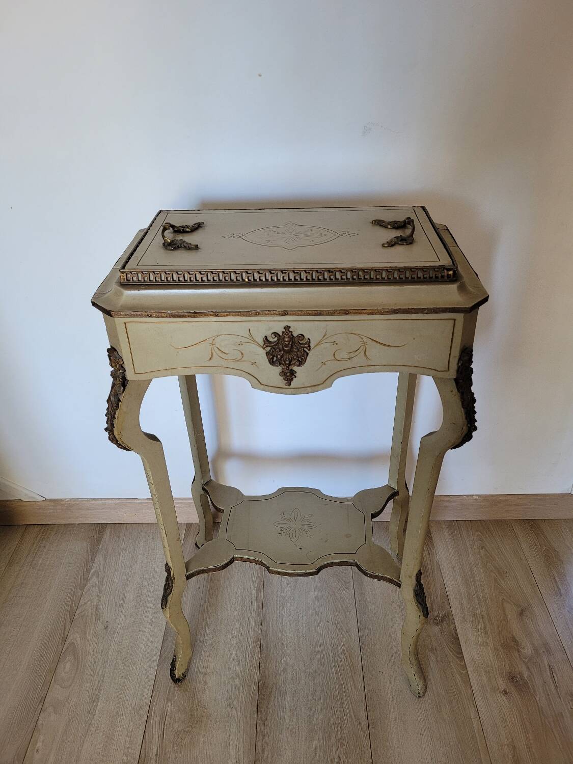 19th century lacquered wood work table