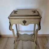 19th century lacquered wood work table