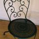 Chaise de jardin en fer forgé 1900