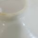 Vintage lampshade in white opaline glass with a transparent serrated edge – Globe