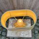 Vintage table lamp by Robert de Schuytener ivory 1960