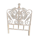 Tête de lit en rotin peacock blanc patiné pour lit 90cm