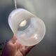 Suspension globe vintage en verre dépoli