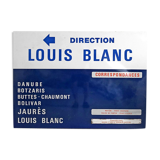 "Louis Blanc" subway plate