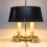 French hot water bottle lamp green and golden age 40