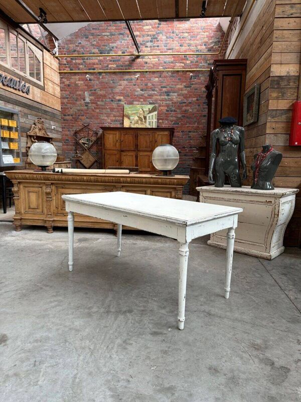 Table bureau patinée