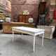 Patinated desk table
