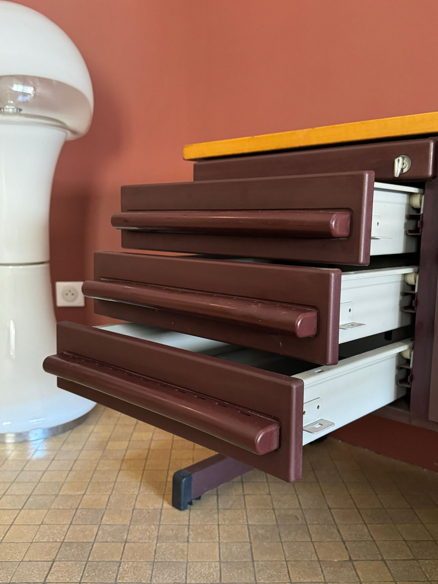 Vintage 1970s metal storage furniture