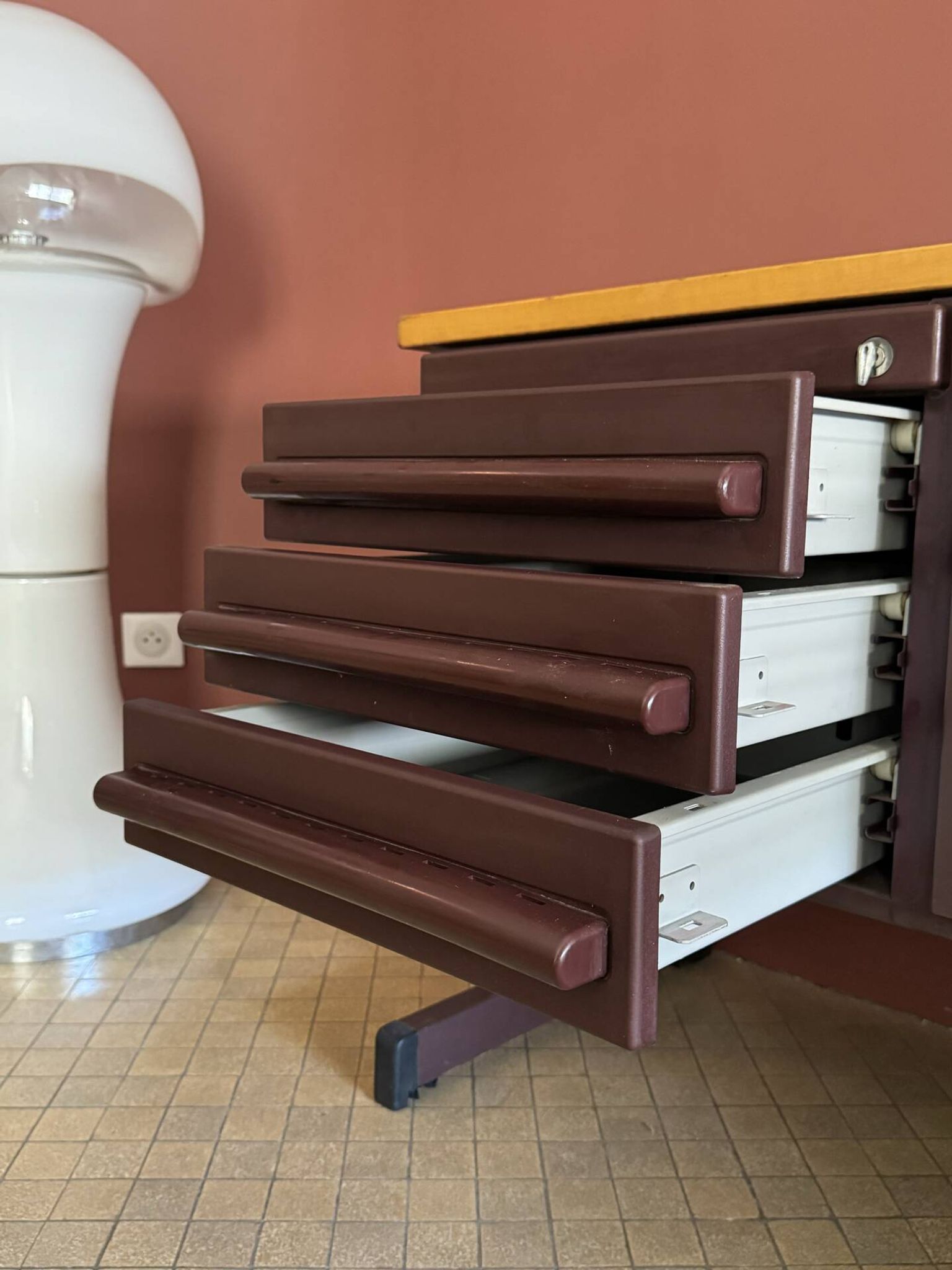 Vintage 1970s metal storage furniture
