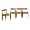 Set Of 4 Vintage Midcentury Nils Jonsson For Troeds Swedish Teak Chairs. Very Rare Modern / Retro