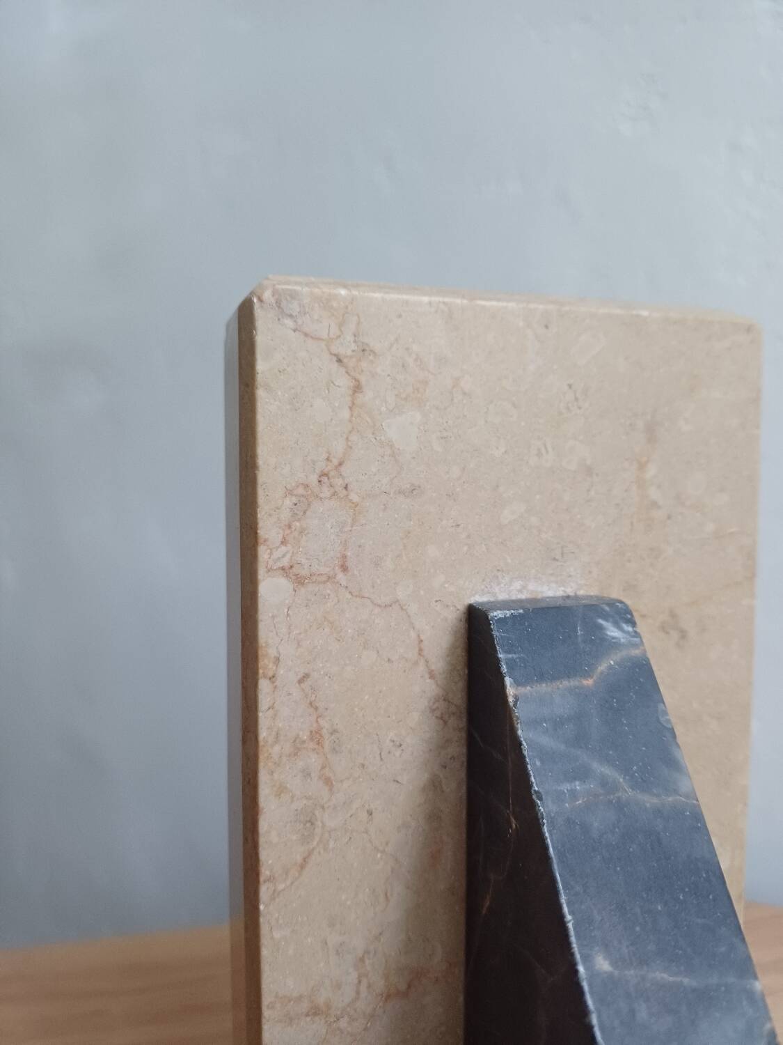 2 Stone Bookends – Art Deco Minimalist Design, France, c. 1930s–1950s