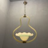 Yellow Italian Murano Glass Pendant Light