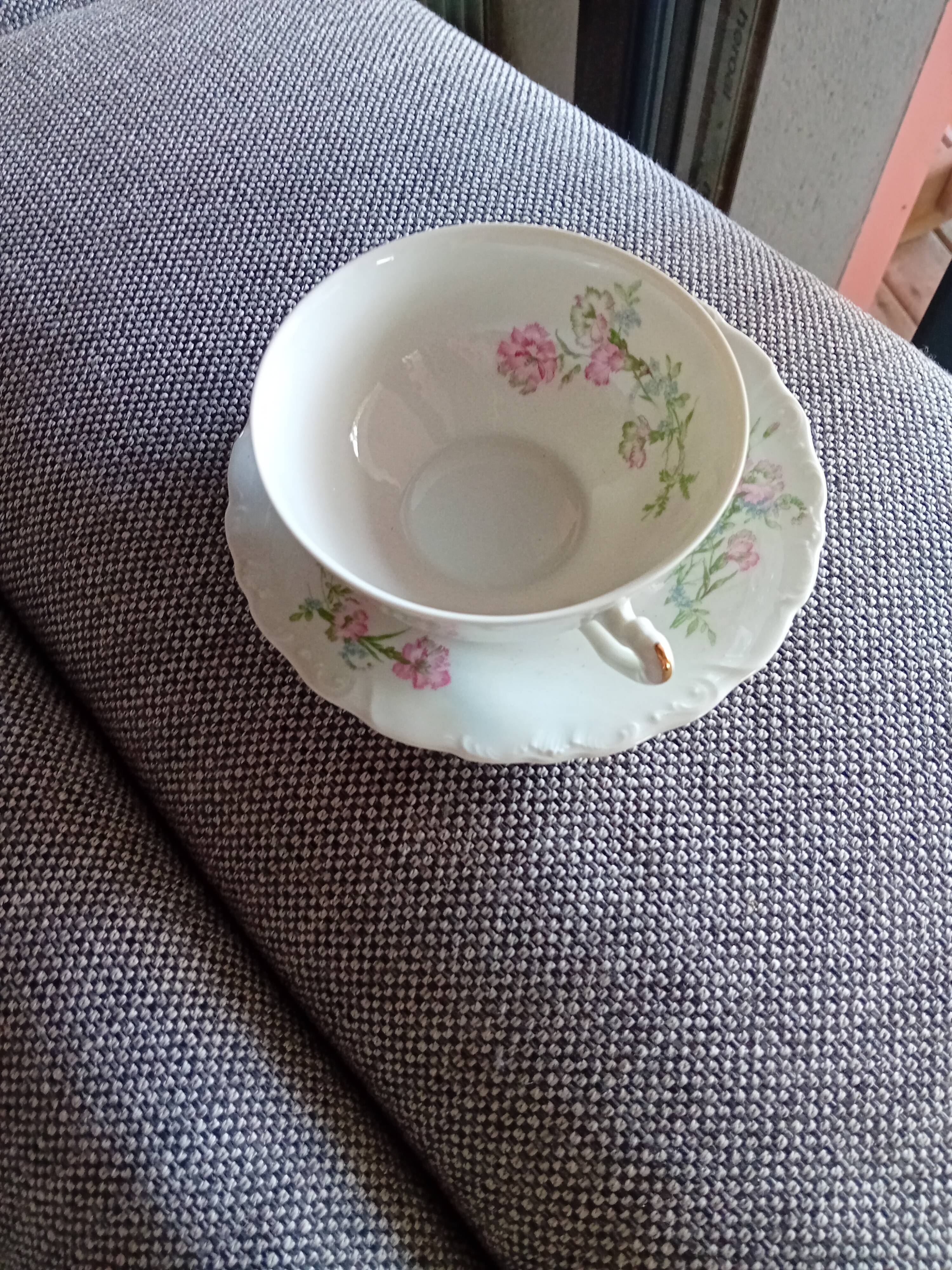 Cup and saucer set Limoges