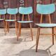 Série de 4 chaise bois Ton 1960