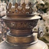 Vintage kerosene lamp copper wall light