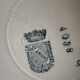Antique mignardise dish on a pedestal in Saint-Amand earthenware (Nord)