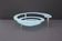 "Spirale" fruit bowl by Giuseppe Rocco for RSVP in glass and silver-plated metal, Italy 1980