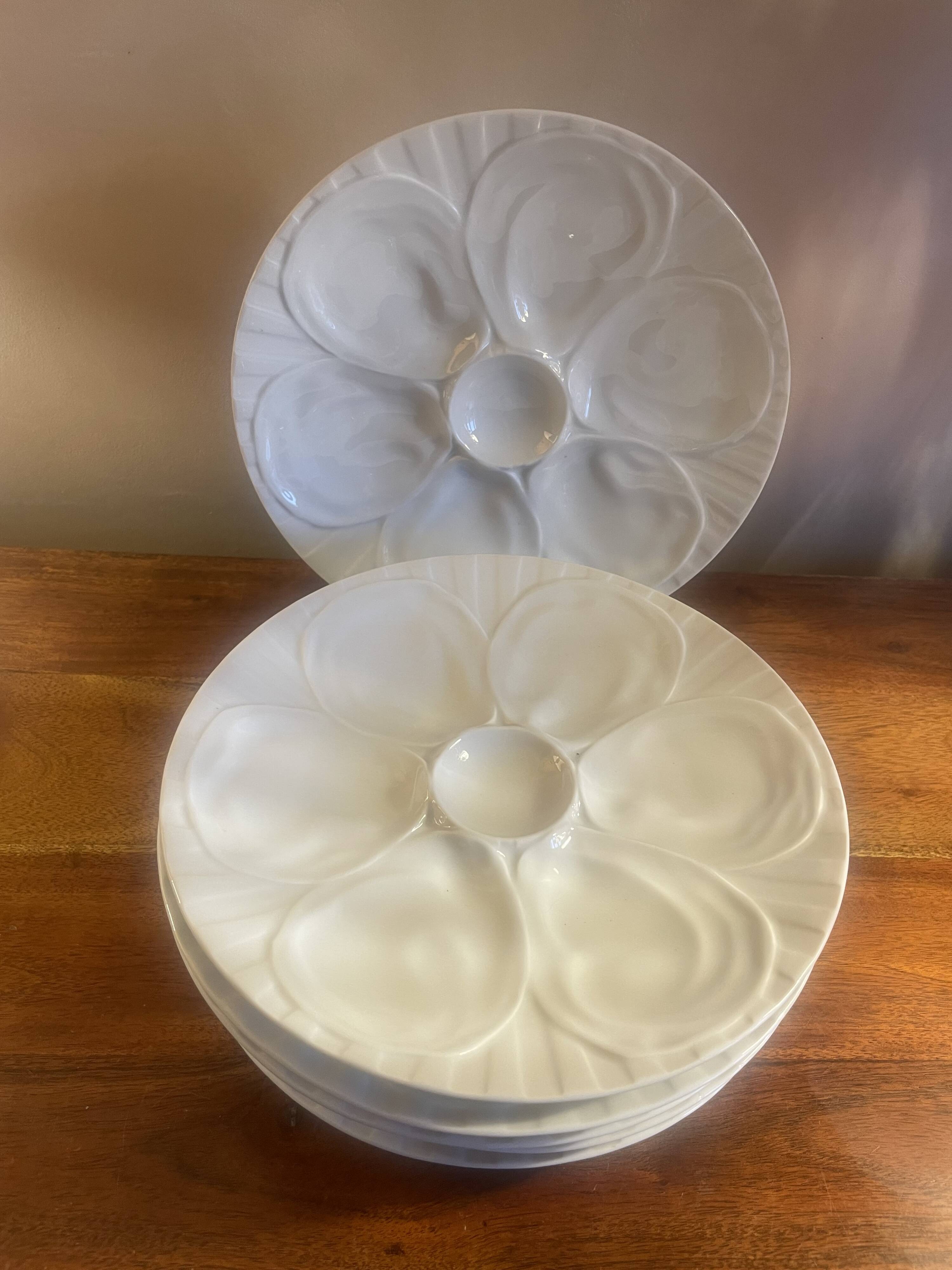 6 Pillivuyt oyster plates
