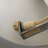 Sce & Habitat - Pair of lamps "Teepee" White vintage glass 1980s memphis